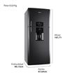 Heladera con freezer Drean HDR380N12N No Frost 373 L Black Steel Outlet