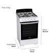 Cocina Multigas 55 cm Blanca Drean CD5502AB Outlet