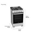 Cocina Multigas 55 cm Acero Inoxidable Drean CD5507AI Outlet
