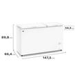 Freezer Horizontal Gafa FGHI400B-XLDP Blanco Inverter 402lts Outlet
