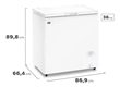 Freezer Horizontal Gafa FGHI200B-M Inverter 205lts Outlet