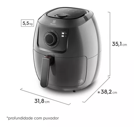 Freidora eléctrica Airfryer Family Eaf50 Electrolux 5 litros Outlet