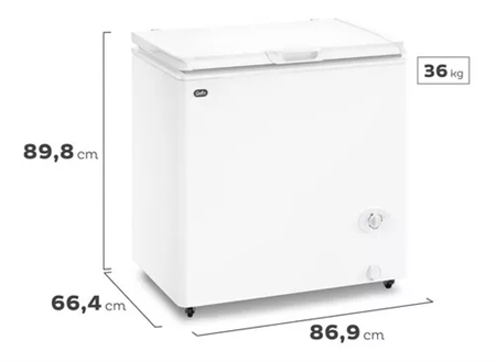 Freezer Horizontal Gafa FGHI200B-M Inverter 205lts Outlet