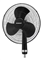 Ventilador de pie 18" Peabody Negro Primera